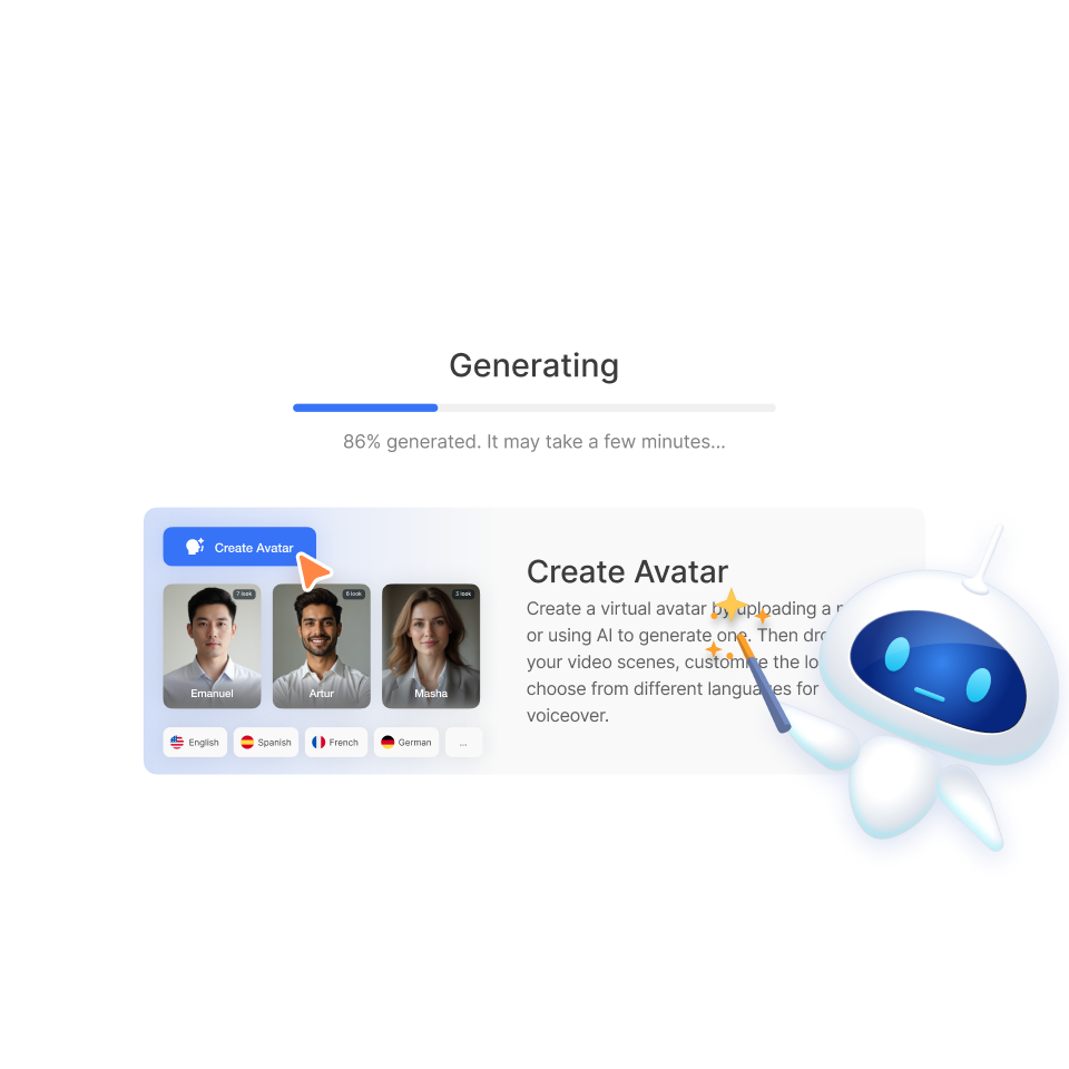 Visla AI processing a PDF file into video format automatically after file upload.